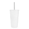19oz. White Stainless Steel Tumbler with Straw by Celebrate It&#x2122;